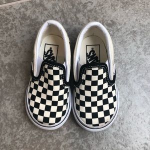 Black and white checkered vans